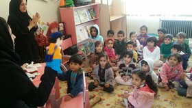 کتابخانه عمومی مجتمع فرهنگی مهاباد- نمایش عروسکی- مهر 97 