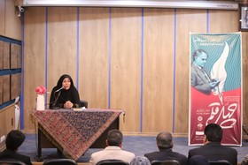 سخنرانی مدیرکل کتابخانه های عمومی قزوین در آیین چهل قلم