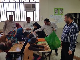 کاروان بهار مهربانی در شهر ابوحمیظه سوسنگرد