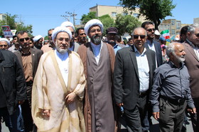 حضور سرپرست اداره کل استان مرکزی در راهپیمایی روز قدس اراک
