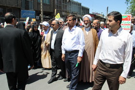 حضور کارشناسان و معاون اداره کل استان مرکزی در راهپیمایی روز قدس اراک