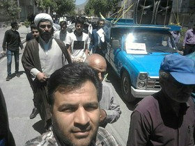 حضور کتابداران شهرستان شازند در راهپیمایی روز قدس