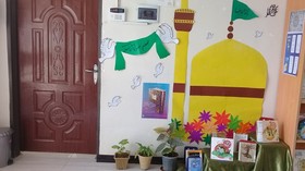 نمایشگاه منابع جشنواره کتابخوانی رضوی در کتابخانه قیصر امین پور کا