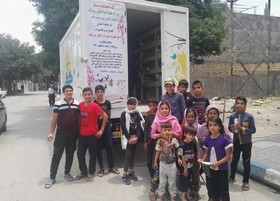 فعالیت کتابخانه سیار روشنک مشهد