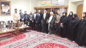دیدار کتابداران بروجرد با امام جمعه این شهرستان