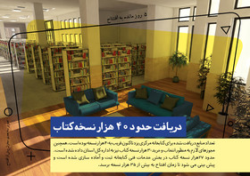 دریافت حدود ۴۰ هزار نسخه کتاب برای کتابخانه مرکزی یزد