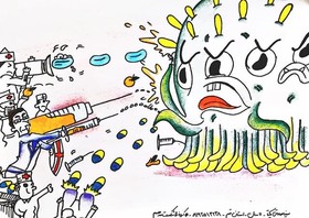 گزارش تصویری از شرکت کودکان و نوجوانان قمی در پویش نقاشی کرونا را شکست می دهیم