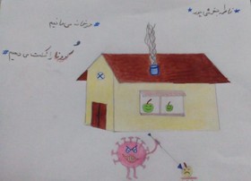 گزارش تصویری از شرکت کودکان و نوجوانان قمی در پویش نقاشی کرونا را شکست می دهیم