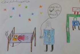 گزارش تصویری از شرکت کودکان و نوجوانان قمی در پویش نقاشی کرونا را شکست می دهیم