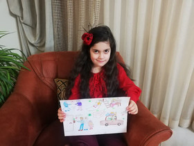 ارسال نقاشی توسط اعضای کودک و نوجوان کتابخانه های عمومی اصفهان با موضوع کرونا را شکست میدهیم