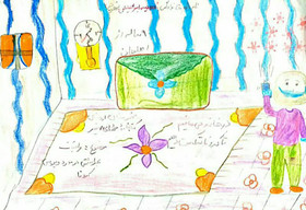 ارسال نقاشی توسط اعضای کودک و نوجوان کتابخانه های عمومی اصفهان با موضوع کرونا را شکست میدهیم