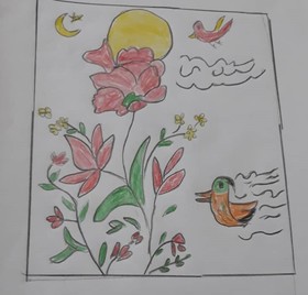 آرزوهای کودکانه کودکان گیلانی برای شکست کرونا بر روی صفحه سفید کاغذ نقش بست