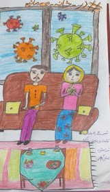 آرزوهای کودکانه کودکان گیلانی برای شکست کرونا بر روی صفحه سفید کاغذ نقش بست