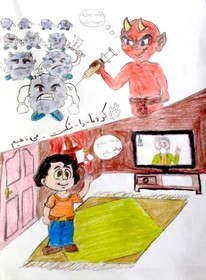 آرزوهای کودکانه کودکان گیلانی برای شکست کرونا بر روی صفحه سفید کاغذ نقش بست