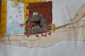 آرزوهای کودکانه کودکان گیلانی برای شکست کرونا بر روی صفحه سفید کاغذ نقش بست