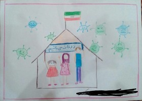 آرزوهای کودکانه کودکان گیلانی برای شکست کرونا بر روی صفحه سفید کاغذ نقش بست