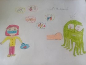 آرزوهای کودکانه کودکان گیلانی برای شکست کرونا بر روی صفحه سفید کاغذ نقش بست