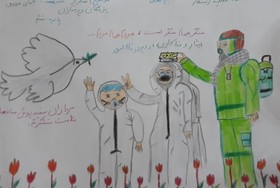 آرزوهای کودکانه کودکان گیلانی برای شکست کرونا بر روی صفحه سفید کاغذ نقش بست