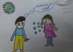 آرزوهای کودکانه کودکان گیلانی برای شکست کرونا بر روی صفحه سفید کاغذ نقش بست