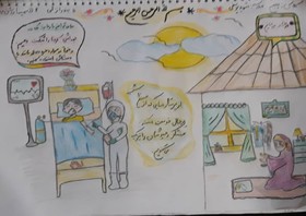 آرزوهای کودکانه کودکان گیلانی برای شکست کرونا بر روی صفحه سفید کاغذ نقش بست