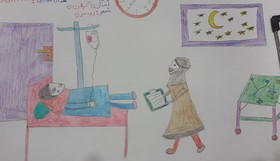 آرزوهای کودکانه کودکان گیلانی برای شکست کرونا بر روی صفحه سفید کاغذ نقش بست