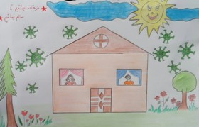 آرزوهای کودکانه کودکان گیلانی برای شکست کرونا بر روی صفحه سفید کاغذ نقش بست