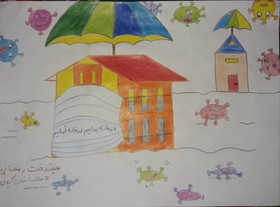آرزوهای کودکانه کودکان گیلانی برای شکست کرونا بر روی صفحه سفید کاغذ نقش بست