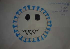 آرزوهای کودکانه کودکان گیلانی برای شکست کرونا بر روی صفحه سفید کاغذ نقش بست