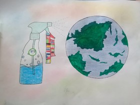 آرزوهای کودکانه کودکان گیلانی برای شکست کرونا بر روی صفحه سفید کاغذ نقش بست