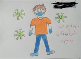 آرزوهای کودکانه کودکان گیلانی برای شکست کرونا بر روی صفحه سفید کاغذ نقش بست