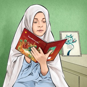 کارتون منابع دهمین جشنواره کتابخوانی رضوی