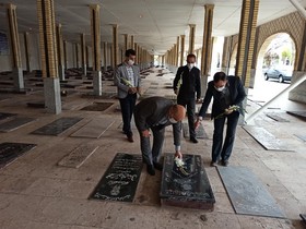 تجدید میثاق کارکنان کتابخانه های عمومی استان زنجان با آرمان های شهدای انقلاب