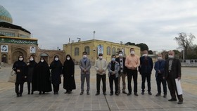 تجدید میثاق کارکنان اداره کل کتابخانه های عمومی قزوین با آرمان های شهدای انقلاب