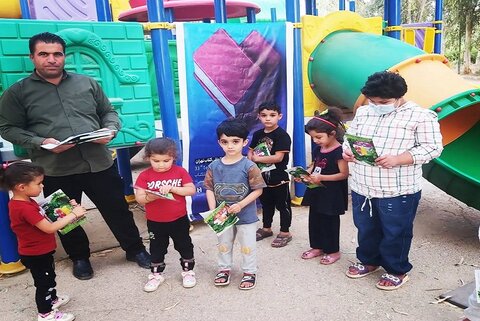 خدمات دهی کتابخانه سیار «شهدای بازی دراز» شهرستان قصرشیرین در نقطه مرزی کشور