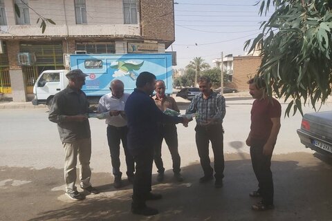 خدمات دهی کتابخانه سیار «شهدای بازی دراز» شهرستان قصرشیرین در نقطه مرزی کشور