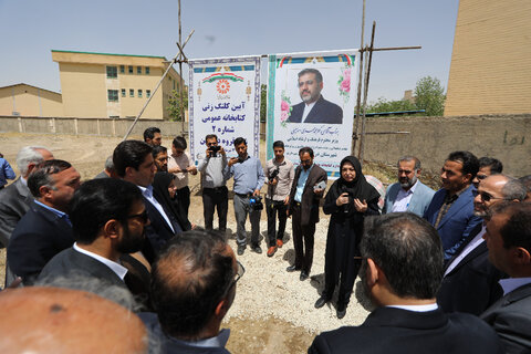  مراسم آغاز احداث کتابخانه عمومی شماره ۲ شهر قروه درگزین برگزار شد