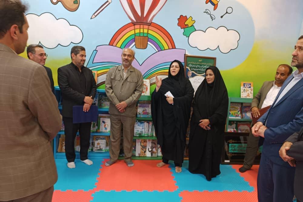 آیین بازگشایی بخش کودک کتابخانه عالم آل محمد(ص) شهر سلامی
