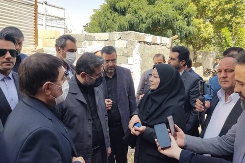 وزیر فرهنگ و ارشاد اسلامی از پروژه کتابخانه مرکزی کرمانشاه بازدید کرد