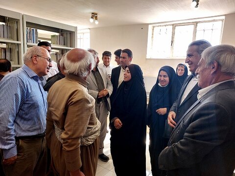 آیین افتتاح کتابخانه عمومی استاد احمد ترجانیزاده در روستای فاقد کتابخانه شهرستان بوکان