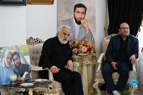 دیدار دبیرکل نهاد با خانواده شهید مدافع حرم صادق عدالت اکبری