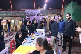 بازدید وزیر فرهنگ و ارشاد اسلامی و دبیرکل نهاد از موکب کتابخانه های عمومی در مرز چذابه