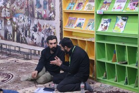 بازدید وزیر فرهنگ و ارشاد اسلامی و دبیرکل نهاد از موکب کتابخانه های عمومی در مرز چذابه