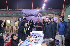 بازدید وزیر فرهنگ و ارشاد اسلامی و دبیرکل نهاد از موکب کتابخانه های عمومی در مرز چذابه