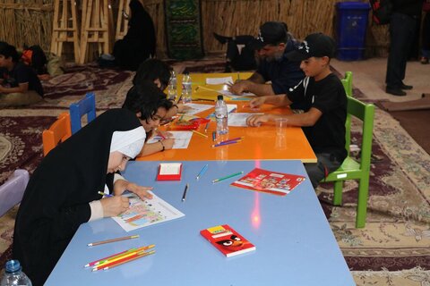 خدمات فرهنگی به زائرین اربعین حسینی در موکبهای نهاد کتابخانهها به روایت تصویر