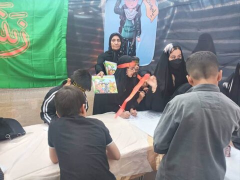 برپایی موکب فرهنگی کتابخانه عمومی انقلاب اسلامی شاهرود در مسیر پیادهروی اربعین