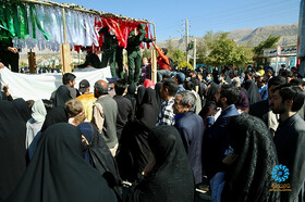 حضور مهدی رمضانی دبیرکل نهاد در مراسم تشییع پیکر دو شهید حمله دو شهید به حرم شاهچراغ (ع) در سفر استانی به کهگیلویه و بویراحمد