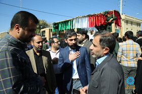 حضور مهدی رمضانی دبیرکل نهاد در مراسم تشییع پیکر دو شهید حمله دو شهید به حرم شاهچراغ (ع) در سفر استانی به کهگیلویه و بویراحمد