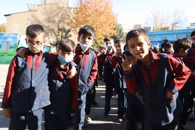 استقبال کودکان از کاروان شادی پیمایی «یار مهربان» 