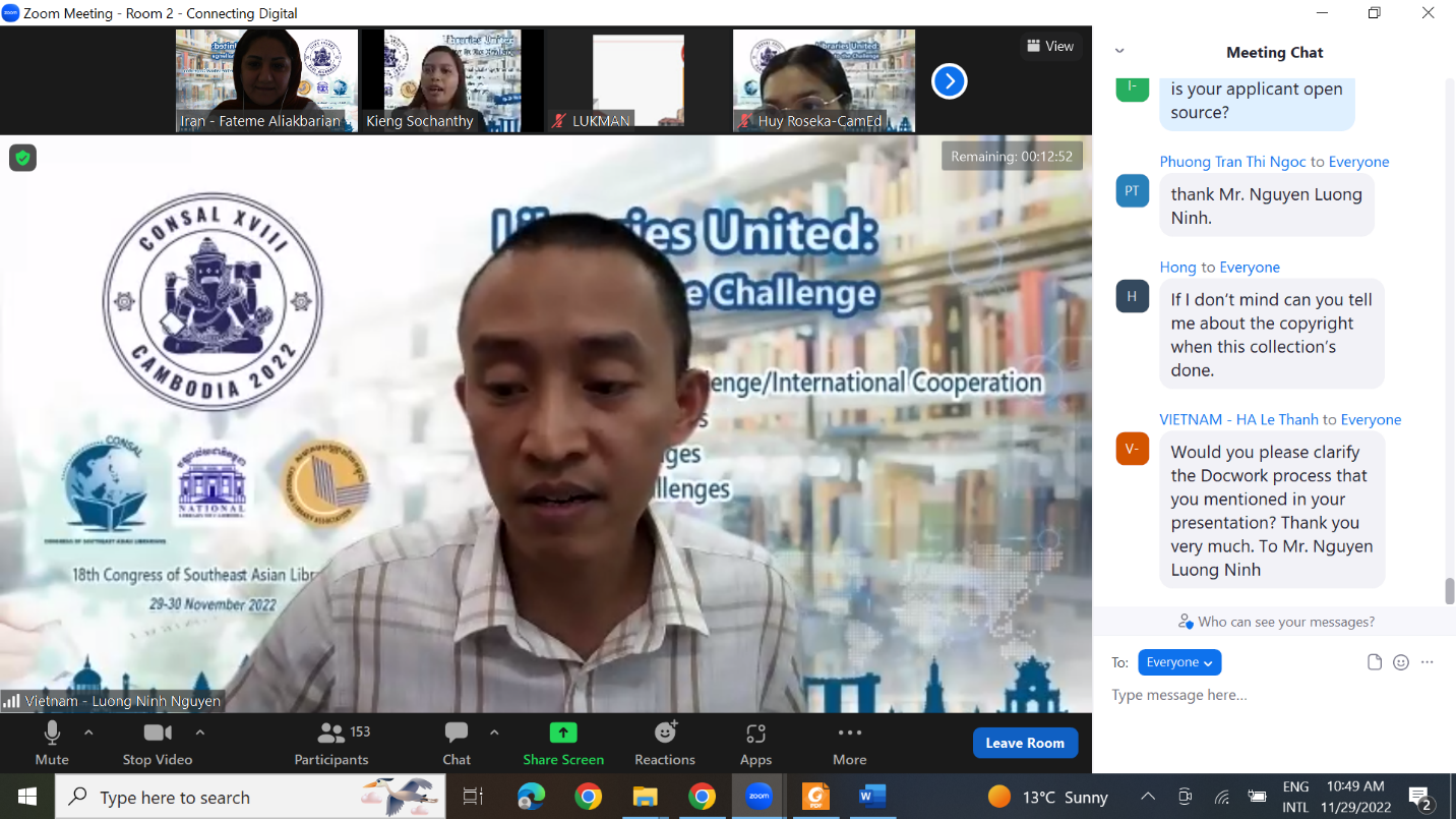 هجدهمین کنگره کتابداران جنوب شرق آسیا در کامبوج برگزار شد