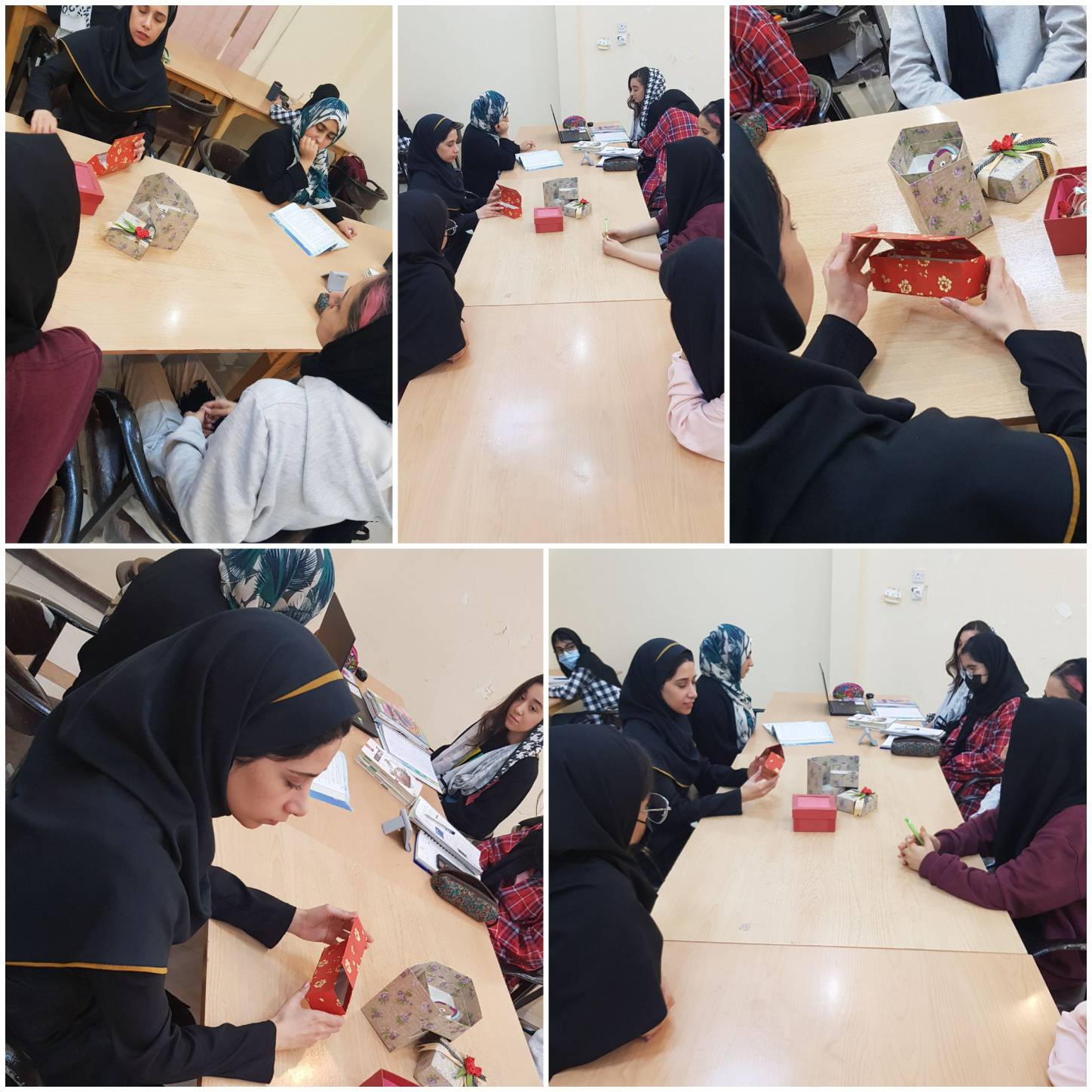 استقبال از کارگاه تولید و نحوه فروش هنرهای زینتی در کتابخانه